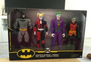 DC BATMAN set of 4 x12 inch figuresDC BATMAN ,ROBIN,JOKER,AND HARLEY QUINN12 - Picture 1 of 1