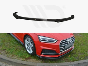 Diffusore anteriore V1 Maxton design nero lucido per Audi A5 F5 S-Line Coupé - Foto 1 di 4