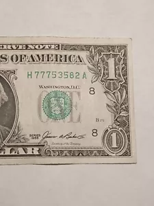 🇺🇲SERIES 1985 $1 H ST LOUIS BEP H-A BLOCK OLD SCHOOL NOTE (H77753582A)🇺🇲 - Picture 1 of 10
