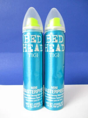 CABEZAL DE CAMA TIGI MINI OBRA MAESTRA LACA PARA EL CABELLO DE SUJECIÓN FUERTE 2,4 OZ (Lote de 2) abollada Foto 1 de 3