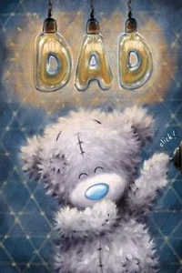 Dad in Lights Father's Day Card - Picture 1 of 1