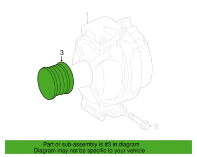 Mercedes Benz  E 43 AMG E 400 E 450 2017-2019 Front Alternator Pulley 2761500060 - Image 1 of 3