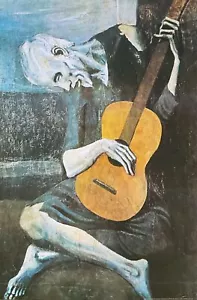 Il vecchio chitarrista di Pablo Picasso poster artistico 24 x 36 - Foto 1 di 1