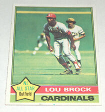 1976 76 Topps 10 Lou Brock st Louis Cardinaux Nl Tout Star MLB Baseball Carte Ex
