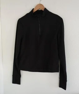 Avia Women's Black Long Sleeve 1/4 Zip Athletic Jacket Size L (12-14) - Picture 1 of 6