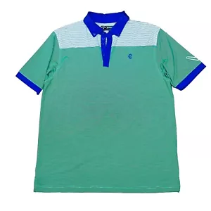 Callaway Golf Polo Shirt Opti Dri Moisture Multicolor Striped Sz L - Picture 1 of 11