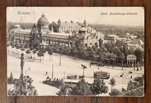 Dresden (Germania), Stadt. Ausstellungs, 1906 - cartolina in b/n formato piccolo - Imagen 1 de 2