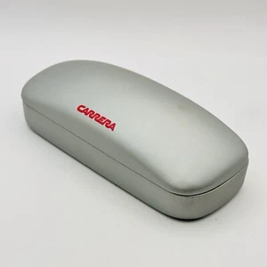 Carrera Glasses Case Sunglasses Gray Hard Shell Logo New - Picture 1 of 7
