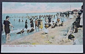 Ocean View VA Bathing Scene at Ocean View SHIPS FREE - Picture 1 of 2
