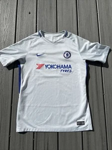 Nike Authentic 2017 Boy’s Sz XL Chelsea FC Soccer Jersey ~Gray:Yokohama Tyres~ - Picture 1 of 7