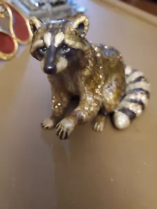 Jay Strongwater - Bramble Rocky Waschbär - Swarovski Figur - Bild 1 von 14