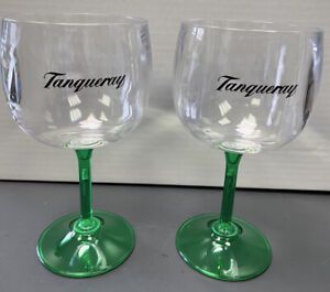 Tanqueray Copa Goblet Plastic Gin Cocktail Wine Set of 2 New Green Not Glass!!!