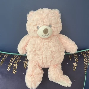 Oso de peluche suave melocotón/rosa Clinton 11" - Imagen 1 de 7
