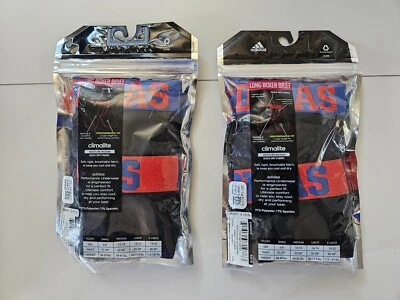 adidas Boys Youth Sport Long Boxer Brief Underwear 2 Pair 2 Pack - Image 1 of 2