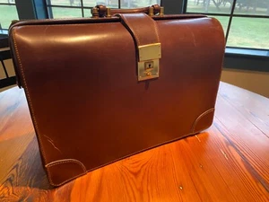 Vintage POLO RALPH LAUREN Brown Leather "Lawyer's" Briefcase w/Passport Holder - Picture 1 of 24