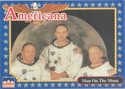 MAN ON THE MOON, NASA Card #3 - 1992 Americana Trading Card - Image 1 of 2