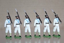 TOY ARMY WORKSHOP TOMMY ATKINS BOER WAR ROYAL NAVY SAILORS MARCHING at SLOPE od