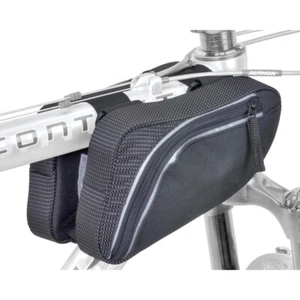 AUTHOR Bolsa Bicicleta A-R281 Bolsa Marco Delantera Doble Universal Reflex Negro - Imagen 1 de 1