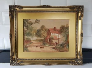 George Lothian Hall (1825-1888) altes antikes Aquarell Gemälde 19. Jahrhundert - Bild 1 von 8