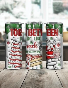 20 Unzen Weihnachten Edelstahl Becher Doppelwandig Trinkgeschirr Lustiges Thema - Bild 1 von 2