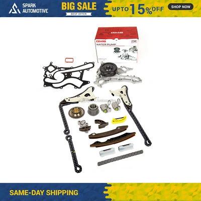 Kit de corrente de distribuição bomba de água ajuste 11-15 Mercedes-Benz C300 E300 C350 ML350 3,5L - Imagem 1 de 4