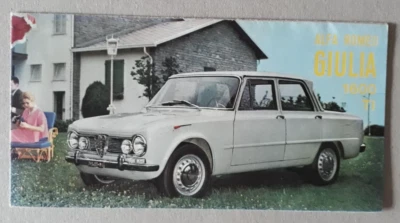 Folleto Alfa Romeo Giulia 1600 Ti 1962 Foto 1 de 4