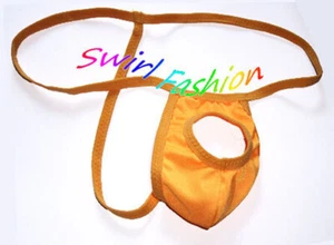 K017 Hot Men Sexy String Thong Pouch w/ Front Open - Picture 1 of 10