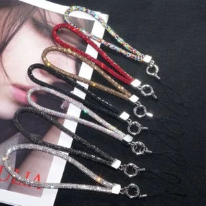 Bling Bling Rhinestone Phone Lanyard Glitter Wrist Straps Phone Accessories - Zdjęcie 1 z 16