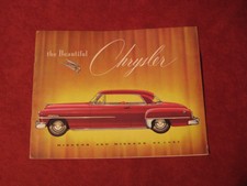 1952 Chrysler Windsor Salesman Dealership Brochure Booklet Catalog Old Book