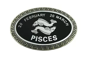 Pisces Zodiac Sign Bottle Opener Belt Buckle Fish Birthday hebilla del cinturón - Picture 1 of 2