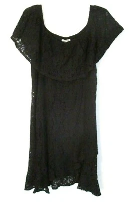 Nuevo Vestido Isaac Mizrahi Convertible de Encaje 1X Negro Dobladillo Tulipán A352283 Mujeres BB318 Foto 1 de 4