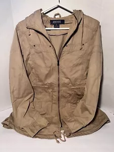 Kenneth Cole Reaction Khaki Wind Breaker, Water Resistant Jacket, Med - Picture 1 of 6