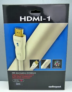 Audioquest HDMI-1 3 meter HDMI Cable PVC jacket CL3 rated in-wall - Picture 1 of 6
