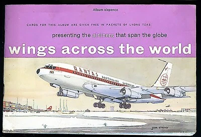 Wings Across the World Tea Card Album, Lyons Teas, Airlines that span the world. - Image 1 of 4