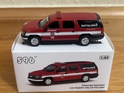 596 1:64 Chevrolet Suburban LAFD Los Angeles Fire Department 1/1999 Battalion 3 - Image 1 of 4