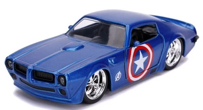 JADA TOYS, 1972 PONTIAC Firebird Free Rolling Blu MARVEL Avengers, 1/32,  JAD... - Immagine 1 di 4