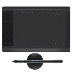 VIN1060 Plus Graphics Drawing Tablet Battery-free Pen, Support PC Mac Smartphone - Picture 1 of 21
