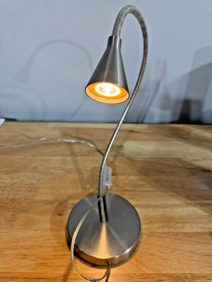 IKEA JANSJÖ Gooseneck silver LED Desk Lamp Snake Light 22217 - Image 1 of 2