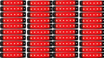 40 piezas 24V LED rojo conjunto de 6 luces marcadores laterales traseros... - Imagen 1 de 3