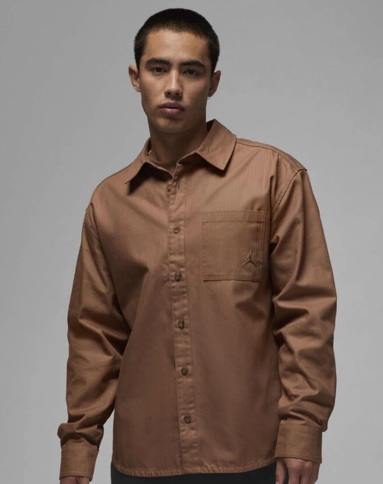 Jordan Essentials Button-Down Shirt FV7446-223 Men's XL - Image 1 of 4