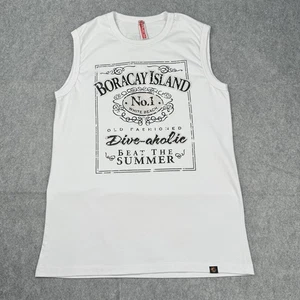 Boracay Island Philippines Herren ärmelloses Tank Top T-Shirt Größe XL weiß - Bild 1 von 10