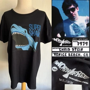 SUPER SHARK Official Women’s CHRIS STEIN BLONDIE T-Shirt by Worn Free Size 2XL - Picture 1 of 7