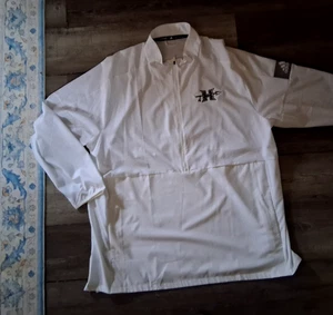 Adidas 2xl weißer leichter Quarter-Zip Pullover mit Taschen XXL Unisex - Bild 1 von 9