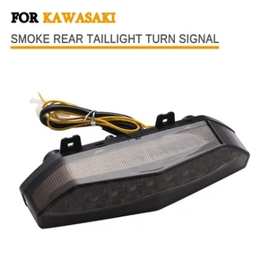 2007-2008 LED Tail Light Smoke Integrated Turn Signal For Kawasaki Ninja ZX-6R - Picture 1 of 9