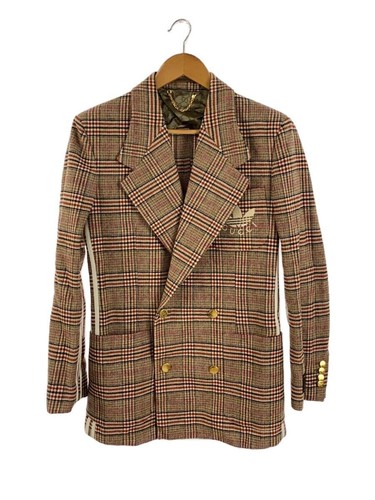 GUCCI Giacca Sartoriale 44 Lana BEG Check 691430