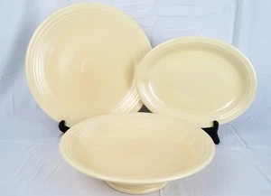 MCM Original HLC Fiestaware piatti ovali e rotondi, piatto da portata con piedi rotondi USA - Foto 1 di 10