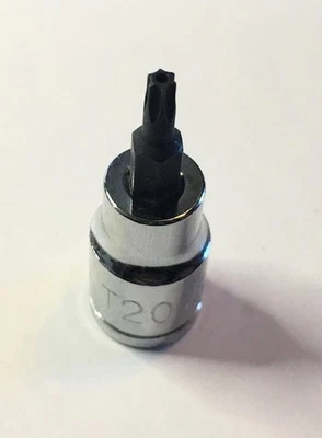 Pittsburgh Torx Tamper Proof Star Bit Socket T20 x 3/8" -Free USA Shipping - Image 1 of 2