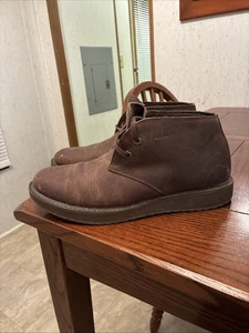 LL Bean Chukka Boots Men’s 9.5 Brown Leather Desert Lace Up Casual 511441 - Picture 1 of 13