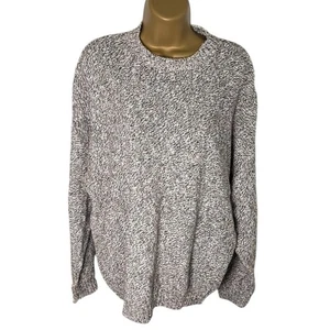 Vintage 90s Old Glory Grobstrick Pullover Sweater meliert Made in USA Unisex XL - Bild 1 von 6