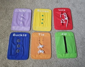 DANNI MONTESSORI KLEIDERRAHMEN 6ER SET FRÜHE BILDUNG/LEBENSKOMPETENZEN - Bild 1 von 5